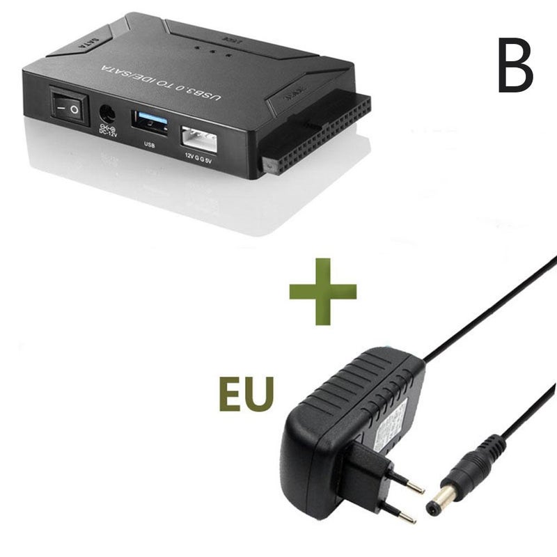 كابل USB سهل الاستخدام، كابل SATA سهل الاستخدام، محول USB 3.0 إلى 3-way USB 3.0 إلى SATA/IDE.